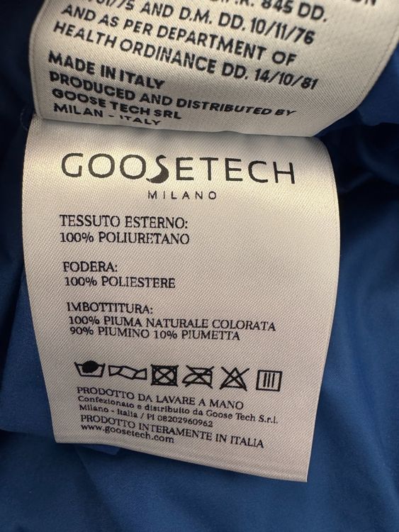 Goose Tech Daunen Gilet Gr.S, blaue Daunen, neuwertig - Gilet - 2ND STORY