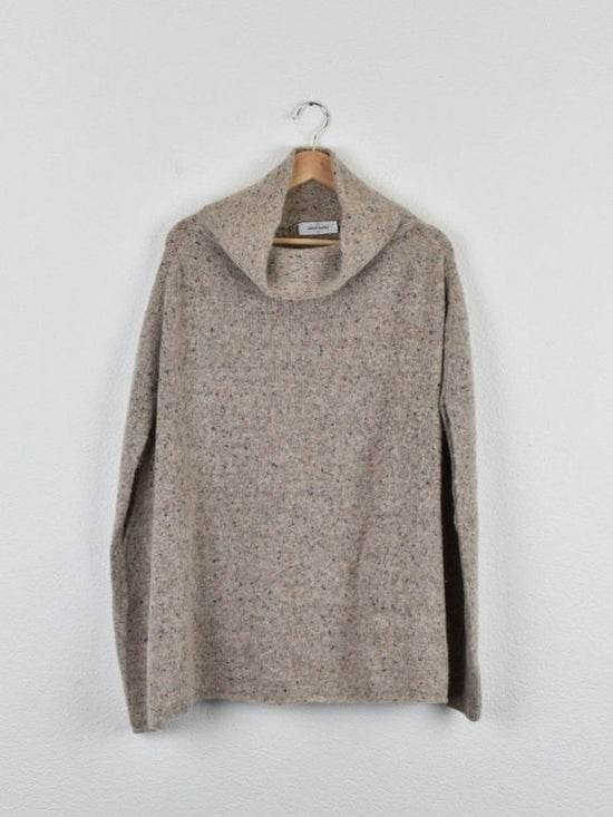 Gran Sasso Poncho Pullover, beige meliert, Gr.40/42 - Pullover - 2ND STORY