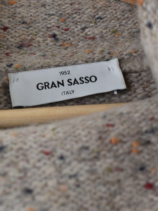 Gran Sasso Poncho Pullover, beige meliert, Gr.40/42 - Pullover - 2ND STORY