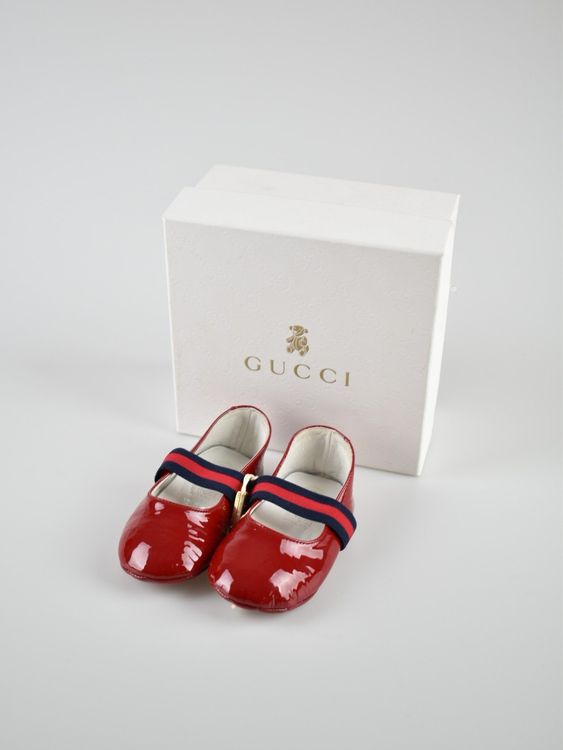 Gucci Babyschuhe / Ballerina Gr.17, Lackleder, unbenutzt - 2ND STORY