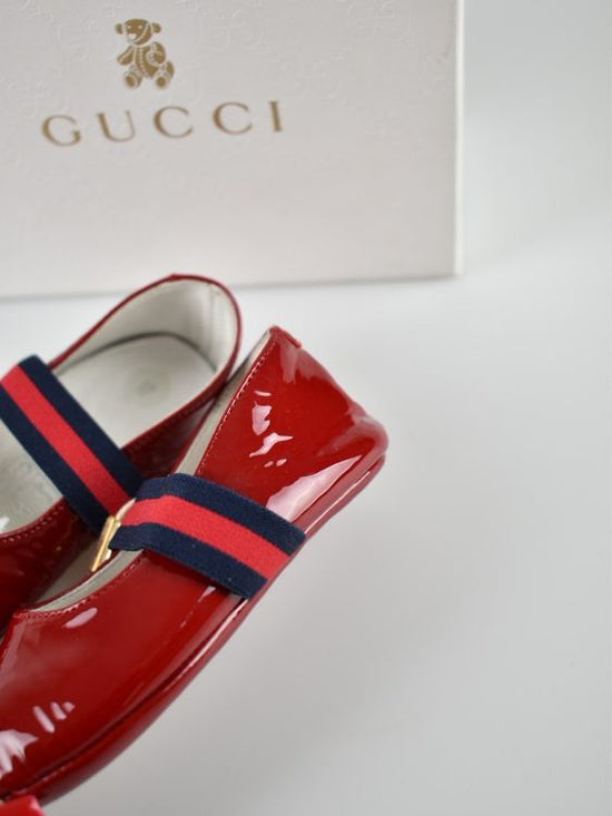 Gucci Babyschuhe / Ballerina Gr.17, Lackleder, unbenutzt - 2ND STORY