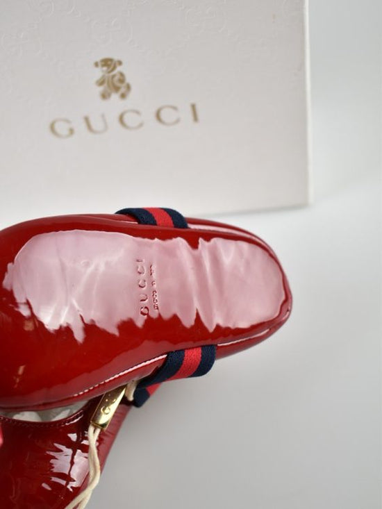 Gucci Babyschuhe / Ballerina Gr.17, Lackleder, unbenutzt - 2ND STORY