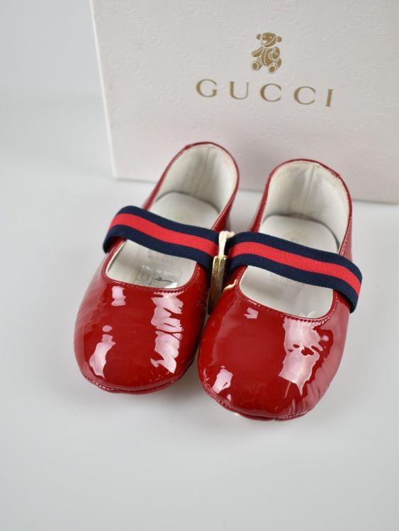 Gucci Babyschuhe / Ballerina Gr.17, Lackleder, unbenutzt - 2ND STORY