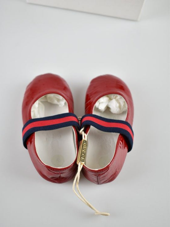 Gucci Babyschuhe / Ballerina Gr.17, Lackleder, unbenutzt - 2ND STORY