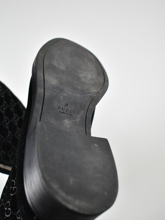 Gucci GG Black Suede Stiefel, Wildleder, Gr.38 (37.5) - 2ND STORY