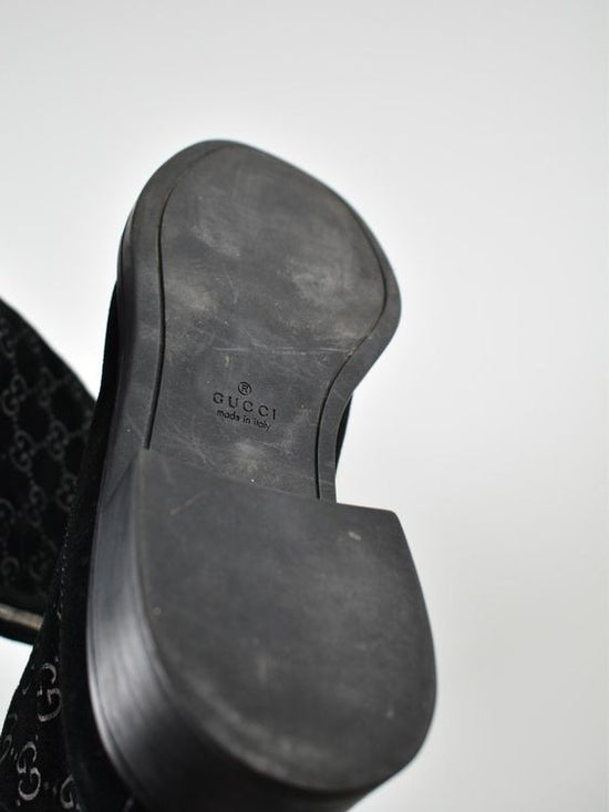 Gucci GG Black Suede Stiefel, Wildleder, Gr.38 (37.5) - 2ND STORY