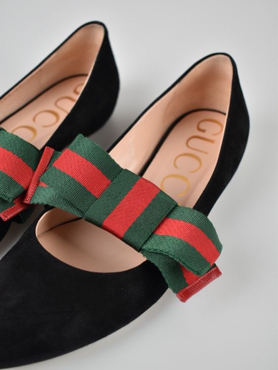 Gucci Sylvie Ballerina, schwarz, Gr.39 - Ballerina - 2ND STORY