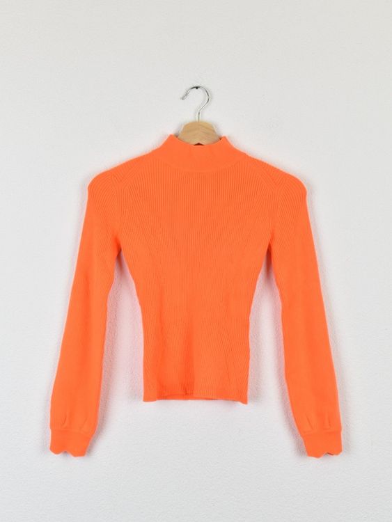 Guess Rippstrick Pullover, neon orange, Gr.S, neuwertig