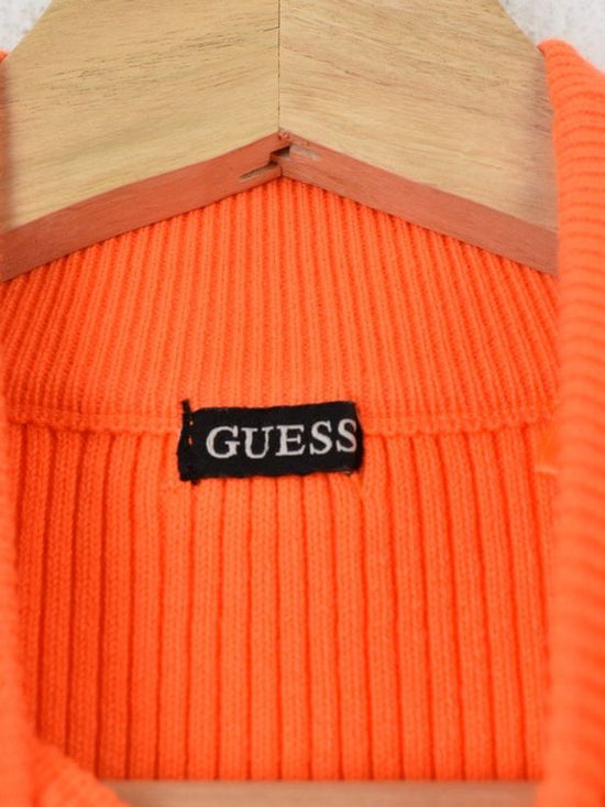 Guess Rippstrick Pullover, neon orange, Gr.S, neuwertig
