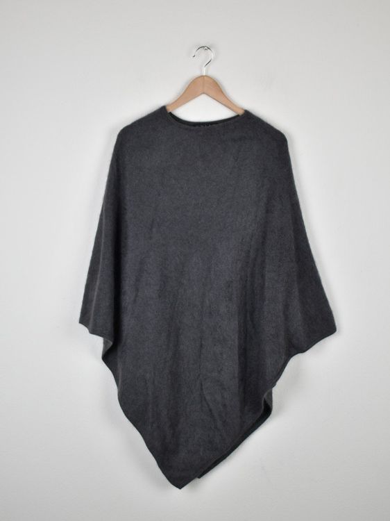 Guler Zürich Poncho, grau, 100% Kaschmir, neuwertig - Poncho - 2ND STORY