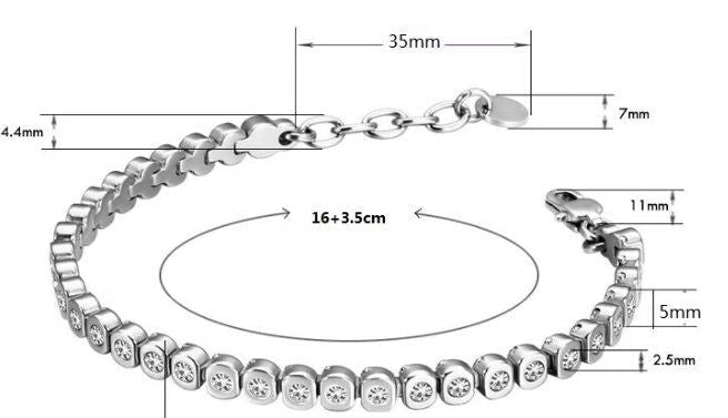 Heideman Armband "Amilla", roségold mit Steinchen, Edelstahl - armband - 2ND STORY