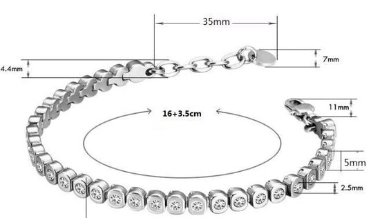 Heideman Armband "Amilla", roségold mit Steinchen, Edelstahl - armband - 2ND STORY