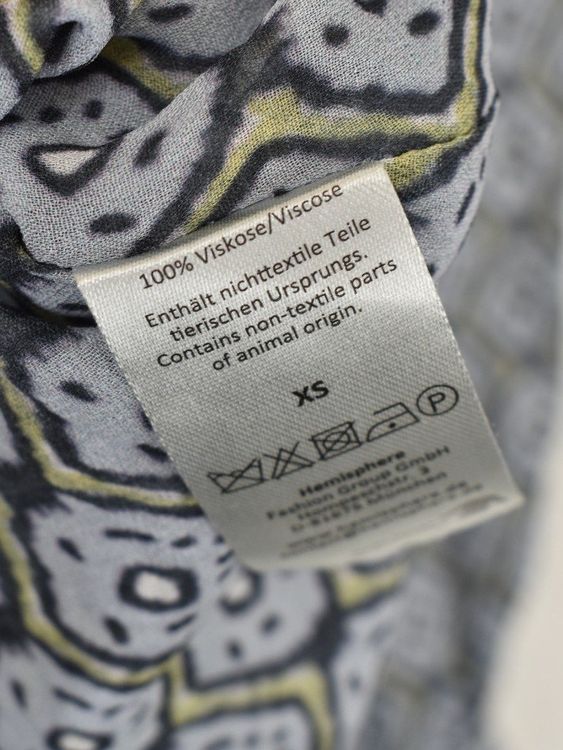 Hemisphere Bluse, 100% Viskose, Gr.XS-S, oversized - Bluse - 2ND STORY