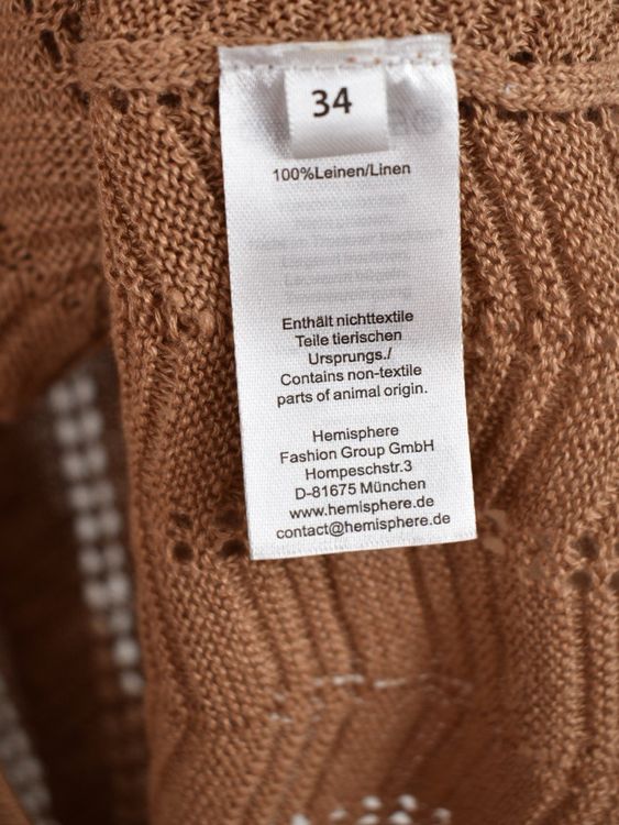 Hemisphere Cardigan, Gr.34/36, 100% Leinen, neuwertig