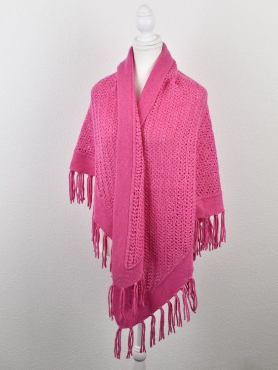 Hemisphere dreieckiges Strickcape, rosa, neuwertig - 2ND STORY