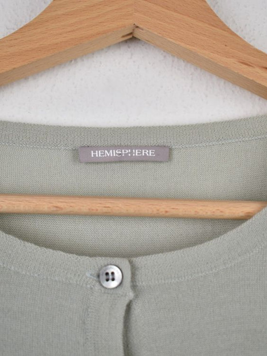 Hemisphere leichte Strickjacke Gr.34, 100% Merino Wolle