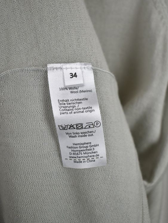 Hemisphere leichte Strickjacke Gr.34, 100% Merino Wolle