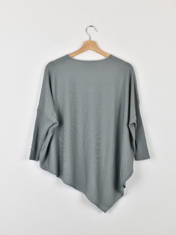 Hemisphere Pullover, Gr.XS-M, salbeigrün, oversized - Pullover - 2ND STORY