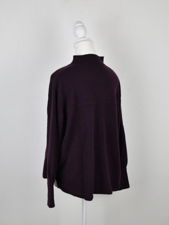 Henry Christ Cardigan, aubergine, Gr.36 - 40, 100% Kaschmir - Strickjacke - 2ND STORY