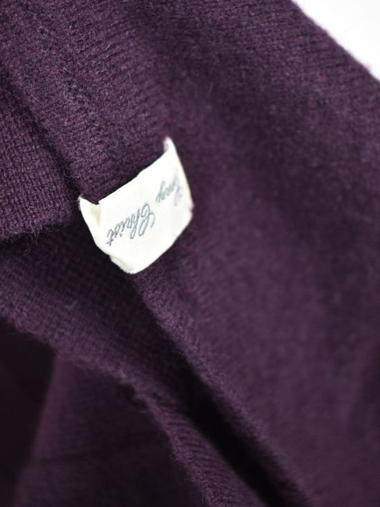 Henry Christ Cardigan, aubergine, Gr.36 - 40, 100% Kaschmir - Strickjacke - 2ND STORY