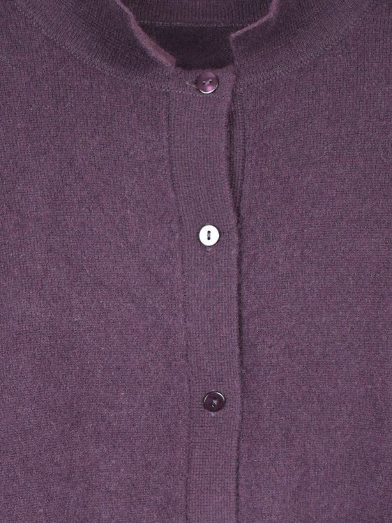 Henry Christ Cardigan, aubergine, Gr.36 - 40, 100% Kaschmir - Strickjacke - 2ND STORY