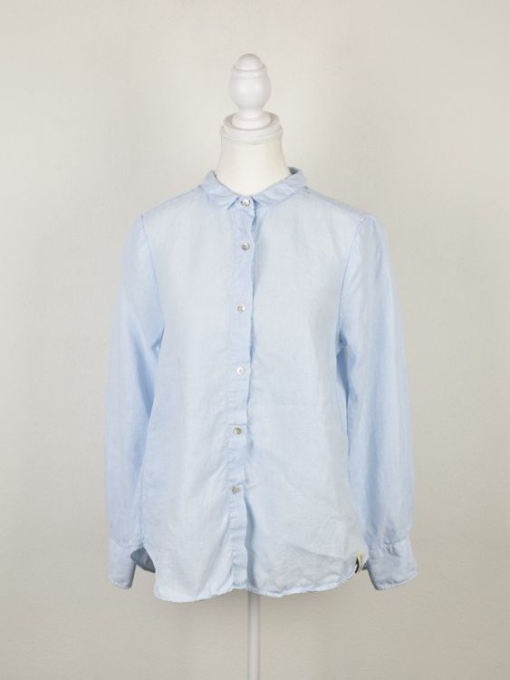 Henry Christ Leinenbluse, hellblau, Gr.XS - S, oversized - Bluse - 2ND STORY