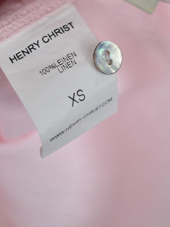 Henry Christ Leinenbluse, rosa, Gr.XS - S, oversized - Bluse - 2ND STORY