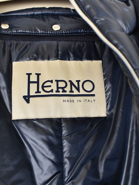 Herno Wollmantel, dunkelblau, Gr.40/42 (IT46) - Mantel - 2ND STORY