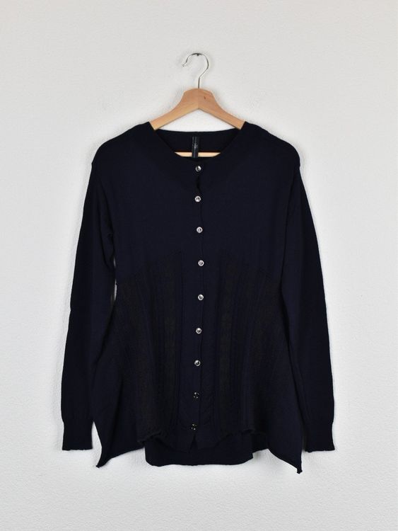 High use Cardigan, blau, Gr.34/36 - Strickjacke - 2ND STORY