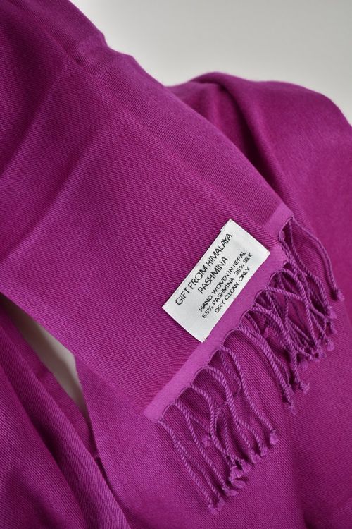 Himalaya Pashmina & Seide Schal 44 x 190cm, ungetragen