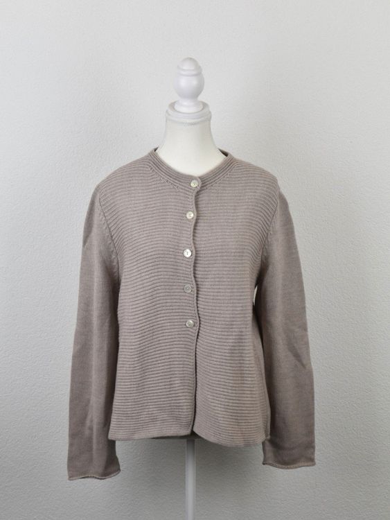 Hubert Gasser Strickjacke, Rosébeige, Gr.L, 100% Merinowolle - Strickjacke - 2ND STORY