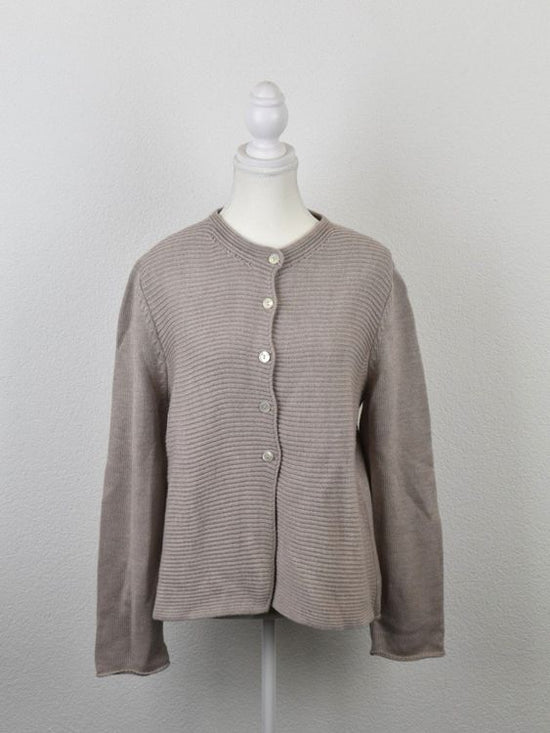 Hubert Gasser Strickjacke, Rosébeige, Gr.L, 100% Merinowolle - Strickjacke - 2ND STORY