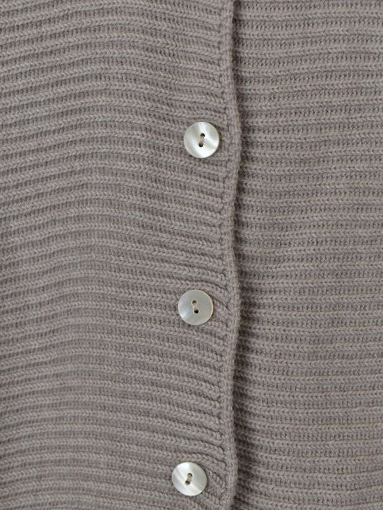 Hubert Gasser Strickjacke, Rosébeige, Gr.L, 100% Merinowolle - Strickjacke - 2ND STORY