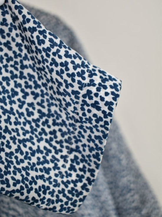 Hugo Boss Bluse, Gr.38, blau/weiss - Bluse - 2ND STORY