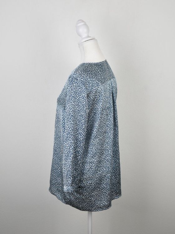 Hugo Boss Bluse, Gr.38, blau/weiss - Bluse - 2ND STORY