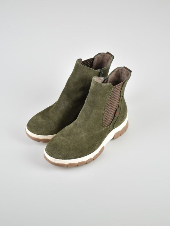 Jana Boots Gr.38, Wildleder, dunkelgrün | 2ND STORY 