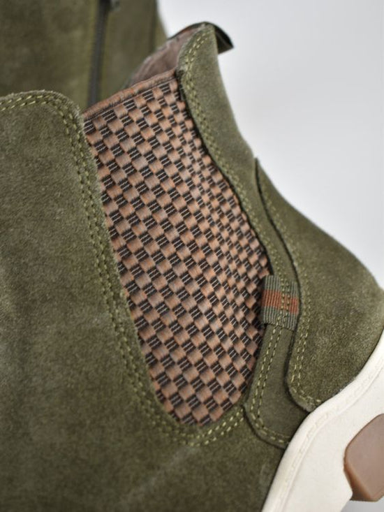 Jana Boots Gr.38, Wildleder, dunkelgrün | 2ND STORY 