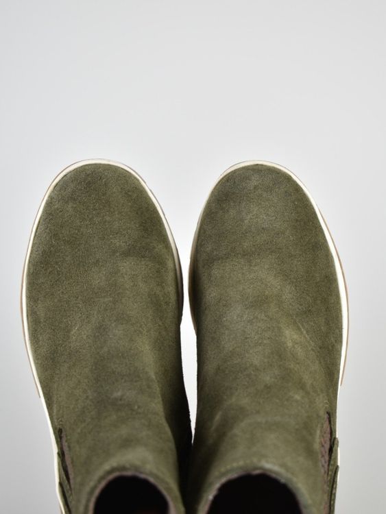 Jana Boots Gr.38, Wildleder, dunkelgrün | 2ND STORY 