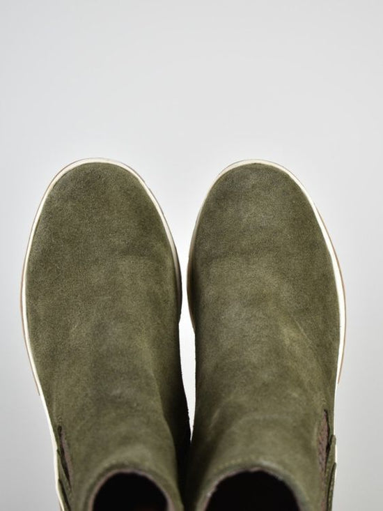 Jana Boots Gr.38, Wildleder, dunkelgrün | 2ND STORY 