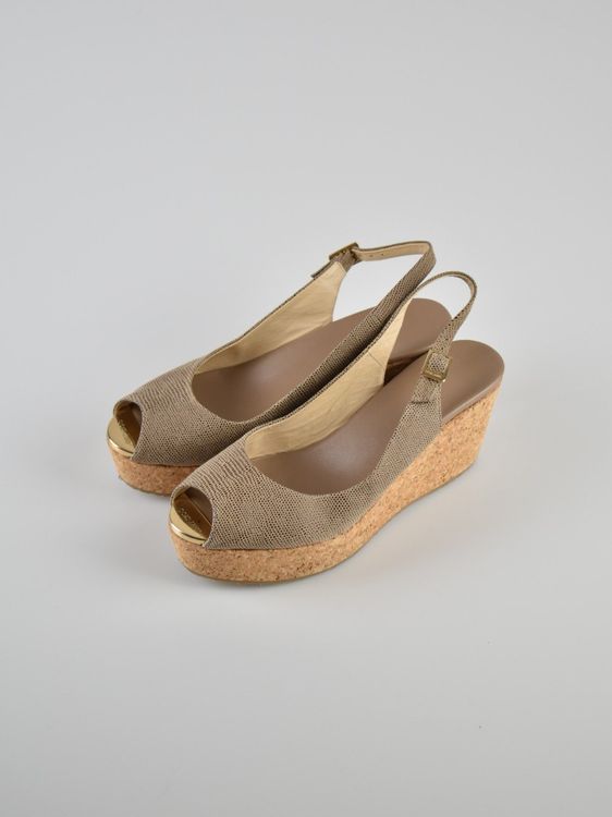 Jimmy Choo Slingback Sandalen, Wedges, Gr.38