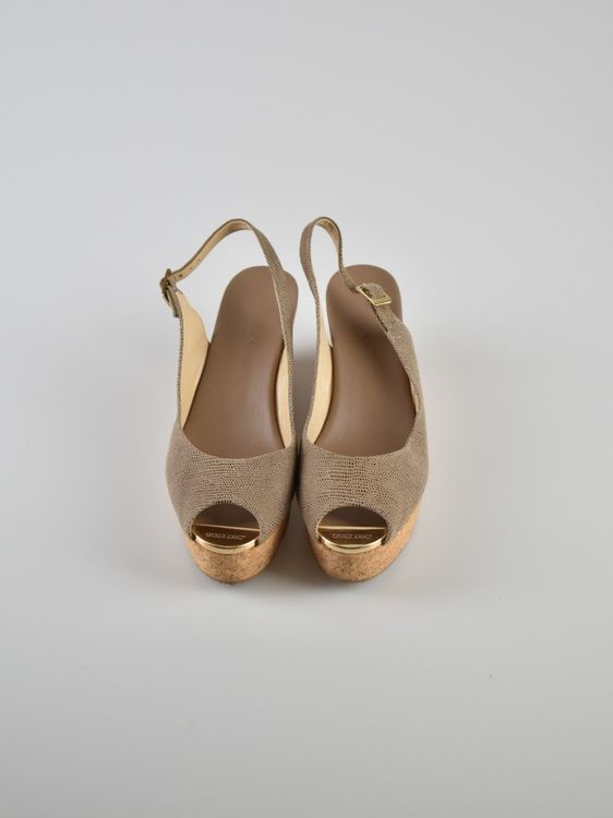 Jimmy Choo Slingback Sandalen, Wedges, Gr.38