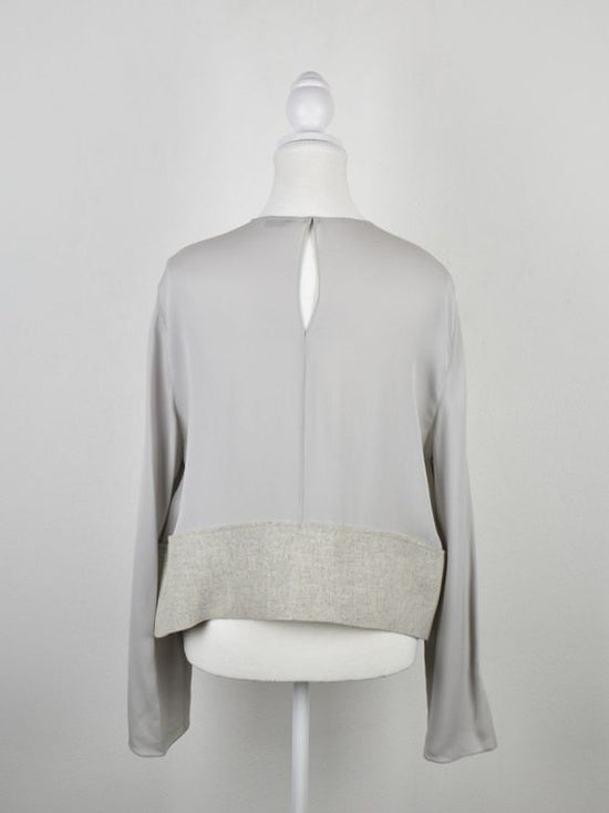 JOSEPH Seidenbluse, grau, Gr.38 - Bluse - 2ND STORY