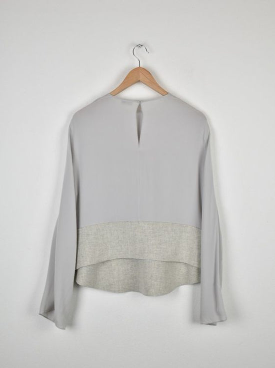 JOSEPH Seidenbluse, grau, Gr.38 - Bluse - 2ND STORY