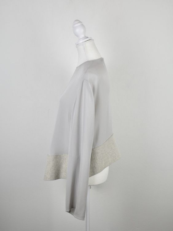 JOSEPH Seidenbluse, grau, Gr.38 - Bluse - 2ND STORY