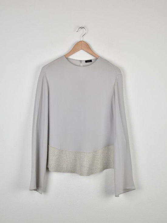 JOSEPH Seidenbluse, grau, Gr.38 - Bluse - 2ND STORY