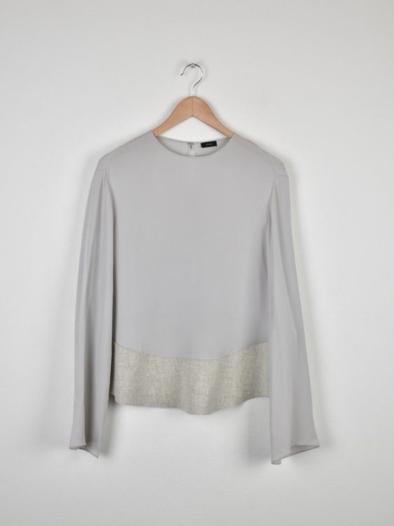 JOSEPH Seidenbluse, grau, Gr.38 - Bluse - 2ND STORY