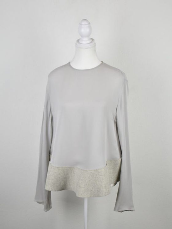 JOSEPH Seidenbluse, grau, Gr.38 - Bluse - 2ND STORY