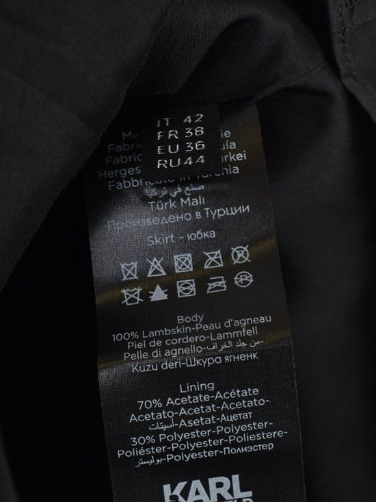 Karl Lagerfeld Lammleder Rock, Gr.36, schwarz, neuwertig - Rock - 2ND STORY