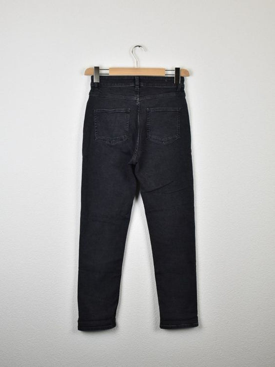 Knowledge Mom Jeans "Iris", dunkelgrau, Gr.26/30 - Jeans - 2ND STORY