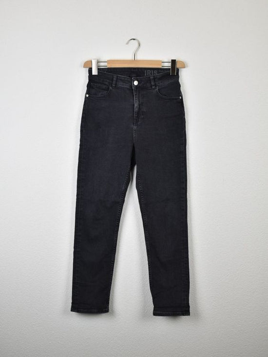 Knowledge Mom Jeans "Iris", dunkelgrau, Gr.26/30 - Jeans - 2ND STORY
